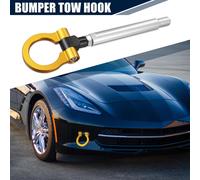 Voiture Avant Pare-chocs Remorque Remorquage Crochet Anneau Remorquage Aluminium Alliage Jaune