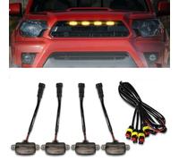 Voiture avec lampe - Grand volume d'admission pour Ford Ranger T9 2023 2024 Wildtrack Sport Xlt Xls XL Sport - Grande calandre - Accessoires de décoration extérieure, A jaune