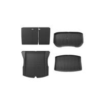 Voiture Bac Coffre pour Tesla pour Modèle 3 pour Highland 2024 Tapis Coffre | Coussin Protection Dossier Siège Arrière Doublure Chargement Coussin Anti-coup Pied Accessoires Voiture(Trunk mat 5pcs)