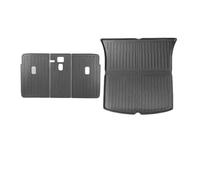 Voiture Bac Coffre pour Tesla pour Modèle Y 2021-2024 Coussin Protection Dossier Siège Arrière Tapis Coffre Anti-Coup Pied Accessoires D'intérieur Voiture(Trunk Mat 4pcs)