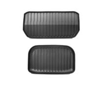 Voiture Bac Coffre pour Tesla pour Modèle Y 2021-2024 Coussin Protection Dossier Siège Arrière Tapis Coffre Anti-Coup Pied Accessoires D'intérieur Voiture(Trunk Mat 2pcs)