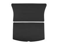 Voiture Bac Coffre pour Tesla pour Modèle Y 3 pour Highland Tapis Coffre Cuir Protection Dossier Siège Arrière Doublure Toutes Saisons Anti-Coup Pied Animaux Compagnie(19-23 M Y)