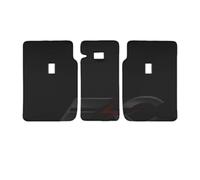 Voiture Bac Coffre pour Tesla pour Modèle Y pour Juniper 2025 Tapis Coffre Cuir Protection Dossier Siège Arrière Doublure Toutes Saisons Anti-Coup Pied Animaux Compagnie(Back Cushion 3pcs)