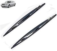 voiture Balais d'essuie-glace pour BMW 7 Series E65 E66 2002-2008 Alpina B7, Essuie-glace ensemble de balais d'essuie-glace en résistant à l'usure anti-âge