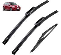 voiture Balais d'essuie-glace pour C3 MK2 Hatchback 2009-2016, Essuie-glace ensemble de balais d'essuie-glace en résistant à l'usure anti-âge