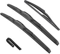 Voiture Balais d'essuie-Glaces pour Mitsubishi Outlander 2 MK2 II 2006-2012 24in+21in+12in, Avant et arrière Ensemble d'essuie-Glace Arrière Accessoires,L-B/Rhd