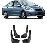 Voiture Bavette Garde Boue pour Toyota Yaris 4-DR Sedan 2008-2013 Anti-éclaboussures sablage Avant et Arrière Protections des Pneus Jeu de 4 Pcs Noir