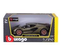 Voiture Bburago 1/24 Lamborghini Sian Fkp 37 Vert Vert G