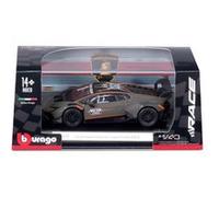 Voiture Bburago 1/43 Race Collection Crystal Lamborghini Huracán Super Trofeo EVO2 Multicolore G