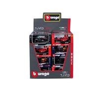 Voiture Bburago 1/43 Racing 10 pilotes Modèle aléatoire