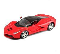 BBurago Voiture miniature Ferrari LaFerrari Rossa 1:24 – Coffre ouvrant, Licence officielle Ferrari