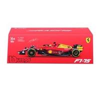 Bburago - Formule 1 - Ferrari F1-75 de C. Leclerc - Livrée Spéciale Monza - Voiture de Course Miniature à l'échelle 1:24 - Jouet pour Enfant - à Collectionner dès 14 Ans