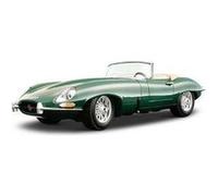 BBurago Voiture miniature Jaguar E-Type Cabriolet 1961 1:18 Argenté Enfants