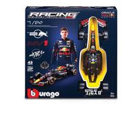 Voiture Bburago Kit à monter Formule 1 2024 #1 Verstappen avec casque et support Red Bull RB20