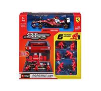BBurago Diorama Pit-Stop Ferrari F1 SF-25 - Échelle 1:43 - Hamilton #44