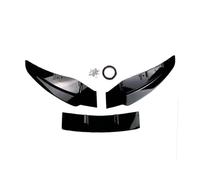 Voiture Becquet de Lèvre Avant pour BMW Série 1 E81 E82 E87 E88 3 Pièces Pare-Chocs Avant Lèvre Diffuseur Séparateur Spoiler 120i 116i 118d 120d 07-11 Pare Avant(Gloss Black)