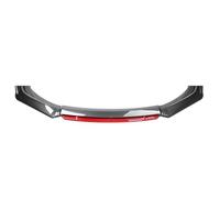 Voiture Becquet de Lèvre Avant pour Ford Kuga SUV 2019-2024 2025, LèVre Lame SéParateur Diffuseu Extérieur Kit de Corps Fibre de Carbone(Black Red)