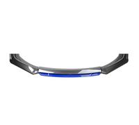 Voiture Becquet de Lèvre Avant pour Ford Transit Custom 2012-2024 2025, LèVre Lame SéParateur Diffuseu Extérieur Kit de Corps Fibre de Carbone(Black Blue)