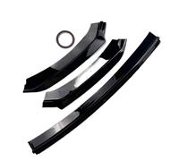 Voiture Becquet de Lèvre Avant pour Seat pour Leon 5F MK3 MK3.5 2012-2019 3 Pièces Pare-Chocs Avant Lèvre Becquet Séparateur Réglage Diffuseur Accessoires Pare Avant(3 Gloss Black)