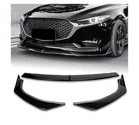 Voiture Becquets Avant Kit De Lèvre Pare-Choc Avant Voiture 3 Pièces Diffuseur Protection pour Mazda pour Axela 2019 2020 2021 2022 2023 2024 Aileron Pare-Chocs Avant(Noir Brillant)