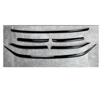 Voiture Becquets Avant Pare pour VW pour Tiguan MK2 Facelift 2020-2023 Insert Pare-Chocs Avant Noir Gril Brillant Bandes Calandre Garniture Couverture(6PCS)