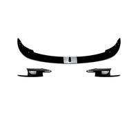 Voiture Becquets Avant pour BMW F10 F11 pour M5 2011-2017 Pare-Chocs Avant Lèvre Canard Phare Antibrouillard Grille Spoiler Menton Kit Protection Diffuseur Extérieur Splitter(Gloss Black A B)