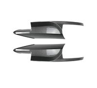 Voiture Becquets Avant pour BMW F10 F11 pour M5 2011-2017 Pare-Chocs Avant Lèvre Canard Phare Antibrouillard Grille Spoiler Menton Kit Protection Diffuseur Extérieur Splitter(Carbon Look A)