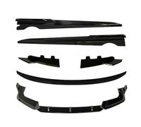 Voiture Becquets Avant pour BMW X5M F95 2020 2021 2022 Accessoires Voiture Noir Brillant 6 Pièces Kits Carrosserie Aero Séparateur Avant Becquet Diffuseur Arrière