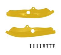 Voiture Becquets Avant pour Dodge pour Challenger R/T pour Scat pour Pack 2015-2020 2X Kit Protection Pare-Chocs Avant Diffuseur Becquet Séparateur(Jaune)