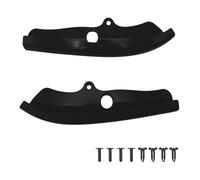 Voiture Becquets Avant pour Dodge pour Challenger R/T pour Scat pour Pack 2015-2020 2X Kit Protection Pare-Chocs Avant Diffuseur Becquet Séparateur(Noir)