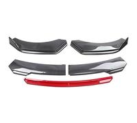 Voiture Becquets Avant pour Edge 2016 2017 2018 2019 2020 2021 2022 Avant Pare-Chocs Spolier Lèvre Menton Diffuseur Séparateur Barrage d'air Kit Protecteur Garde Couvre(Carbon Fiber Red)