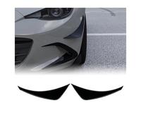Voiture Becquets Avant pour Mazda pour MX-5 pour MX5 ND pour Miata 2016-2025 Cadre D'admission Canards Spoiler Splitter Kit Pare-Chocs Avant Si Garnitures D'aération(2X Gloss Black-B)