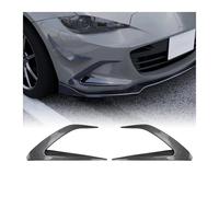 Voiture Becquets Avant pour Mazda pour MX-5 pour MX5 ND pour Miata 2016-2025 Cadre D'admission Canards Spoiler Splitter Kit Pare-Chocs Avant Si Garnitures D'aération(2X Carbon Look-C)