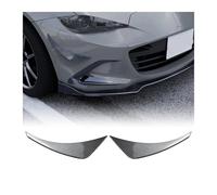 Voiture Becquets Avant pour Mazda pour MX-5 pour MX5 ND pour Miata 2016-2025 Cadre D'admission Canards Spoiler Splitter Kit Pare-Chocs Avant Si Garnitures D'aération(2X Carbon Look-B)