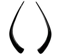 Voiture Becquets Avant pour Mercedes pour Benz CLA 118 CLA180 CLA200 2020 vers Le Haut Pare-Chocs Avant Couvercle De Ventilation Garniture Séparateur Spoiler par Aileron Pare-Chocs(Noir Brillant)