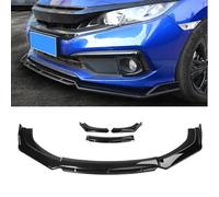 Voiture Becquets Avant pour Renault Laguna Coupé III (Typ T) DT0 I II 2008-2015, Anti-Collision Aileron Lèvre De Pare-Chocs Avant De Voiture Spoiler Séparateur Diffuseur,A/Bright Black