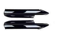Voiture Becquets Pare-Chocs Avant pour BMW Série 3 E90 E91 320i 330i MTech 2005-2012 Becquet D'admission d'air 2 Pièces Lèvre Couvercle Séparateur Latéral De Pare-Chocs Avant(Gloss Black 05-08)