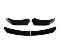 Voiture Becquets Pare-Chocs Avant pour Civic pour Accord 9TH 10TH EK EG S2000 pour FIT pour Jazz Tous Modèles Pare-Chocs Avant Séparateur Lèvre Becquet Corps Kit Diffuseur Universel(Glossy Black B)