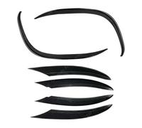 Voiture Becquets Pare-Chocs Avant pour Classe C Pare-Chocs Avant Spoiler Séparateur D'admission d'air Grille Revêtement D'habillage W205 S205 A205 C205 C200 C220d C300 2018-2021(6pcs Carbon Look)