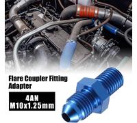 Voiture Bleu 4AN Mâle to M10x1.25mm Mâle Métrique Filetage Raccord Adaptateur