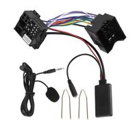 Voiture Bluetooth 5.0 Aux Câble Microphone Mains Libres TéLéPhone Portable Adaptateur D'Appel Gratuit pour Peugeot CitroëN C2 C5