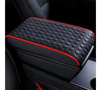 Voiture BoîTe D'Accoudoir Tapis pour Renault Austral E-Tech Hybrid/Espace VI/Rafale, Console Centrale Boîte Rangement Bras Tampons Housses IntéRieur Accessoires,A/Black Red