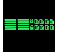 Voiture Bouton Couverture Autocollants Lumineux Pour Bouton De Lève Vitre De Voiture Universels Décoration Nocturne Fluorescente Pour Lève-vitre De Porte(GREEN,1PCS)