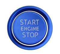 Voiture Bouton Couverture Compatible Avec A4 Pour A5 Pour A6 Pour A7 Autocollant Pour Bague D'allumage Et Démarrage Automatique Coque T Housses Décoratives Intérieures Pour Voiture(Blue)