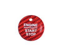 Voiture Bouton Couverture Compatible Avec Ford Pour Mondeo Pour Ecoboost Pour Explorer Autocollant Pour Cache De Bouton-poussoir Start Stop(Red)