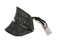 Voiture Bouton De Commande Boutons De Commande Du Bouton de commutation multimédia pour volant de voiture, régulateur de vitesse et volume, compatible avec Mazda 3 2006-2009, NR-BS3E-66-4M0