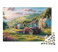 Voiture Brume d'or Puzzle 300 pièces Chat géant dans la forêt Puzzle en Bois DIY,Puzzle Impossible Puzzle coloré Adolescent Enfant
