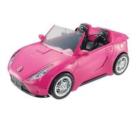 Voiture Cabriolet - Barbie - Rose - Décapotable - 2 sièges - Ceintures réalistes