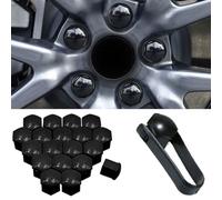 Voiture Cache-écrous De Roue pour Opel Mokka X 2016-2021 Capuchon d'écrou de Roue, Capuchons Ecrou Bouchons Protecteurs D'éCrou Couvre avec Outil Demontage, 20PCS,B-17mm