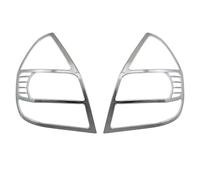 Voiture Cache feu arrière Pour Fit Pour Jazz 2003 2004 2005 2006 2007 ABS Chrome Mat Noir Couvercle Feu Arrière Voiture Enjoliveur phare arrière(Chrome)